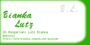 bianka lutz business card